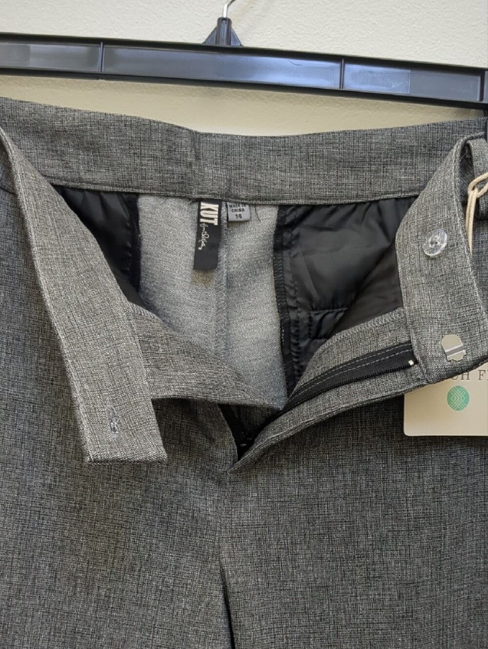 Kut From The Kloth NWT Womens Rose Bootcut Dress Pants Size 14 gray Marble - Picture 6 of 10